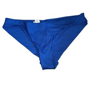 aerie Blue Textured Bikini Bottom​